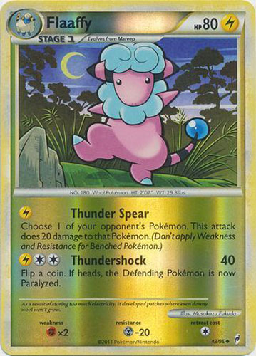 Pokemon Card - Call of Legends 43/95 - FLAAFFY (reverse holo)