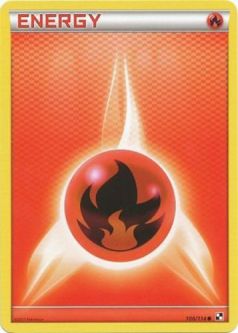 Pokemon Card - Black & White 106/114 - FIRE ENERGY (common)