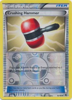 Pokemon Card - B&W: Emerging Powers 92/98 - CRUSHING HAMMER (reverse holo)