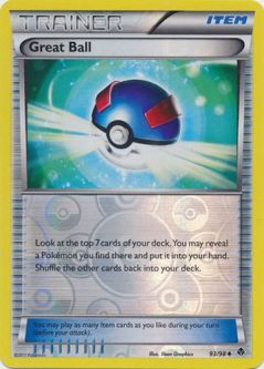 Pokemon Card - B&W: Emerging Powers 93/98 - GREAT BALL (reverse holo)