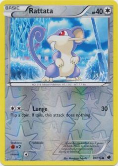 Pokemon Card - B&W: Plasma Freeze 87/116 - RATTATA (reverse holo)