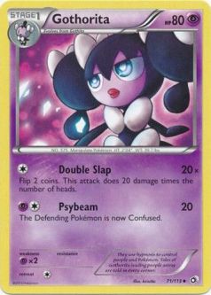 Pokemon Card - B&W: Legendary Treasures 71/113 - GOTHORITA (uncommon)