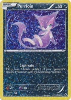 Pokemon Card - B&W: Legendary Treasures RC13/RC25 - PURRLOIN (uncommon)