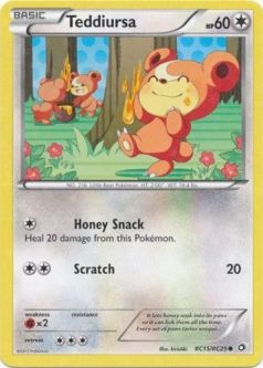 Pokemon Card - B&W: Legendary Treasures RC15/RC25 - TEDDIURSA (common)