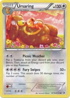 Pokemon Card - B&W: Legendary Treasures RC16/RC25 - URSARING (common)