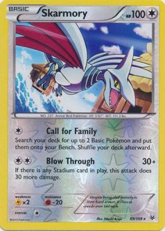 Pokemon Card - XY: Roaring Skies 69/108 - SKARMORY (reverse holo)