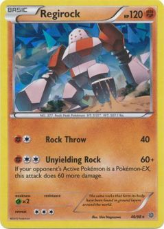 Pokemon Card - XY: Ancient Origins 40/98 - REGIROCK (Theme Deck Exclusive SHATTERED holo-foil)