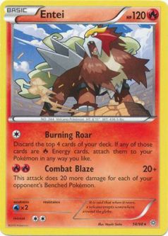 Pokemon Card - XY: Ancient Origins 14/98 - ENTEI (rare)