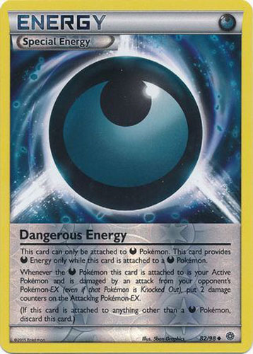 Pokemon Card - XY: Ancient Origins 82/98 - DANGEROUS ENERGY (reverse holo)