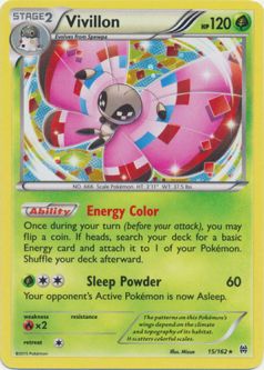 Pokemon Card - XY: BREAKthrough 15/162 - VIVILLON (ALTERNATE holo-foil promo)