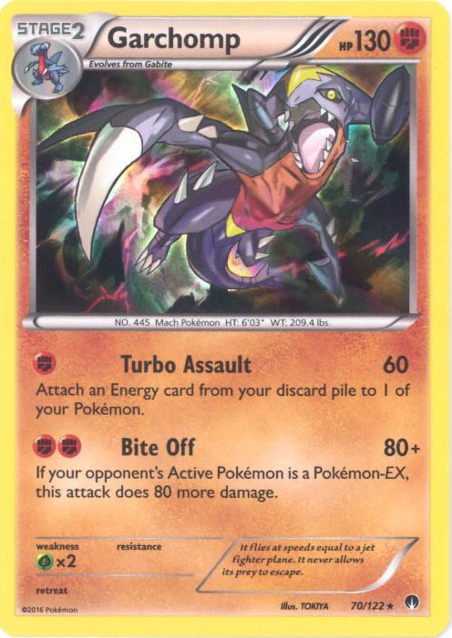 Pokemon Card - XY: BREAKpoint 70/122 - GARCHOMP (holo-foil)