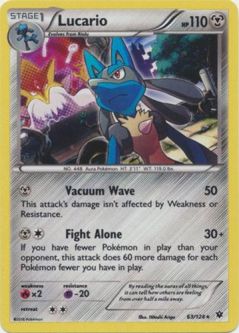 Pokemon Card - XY: Fates Collide 63/124 - LUCARIO (ALTERNATE holo-foil promo)