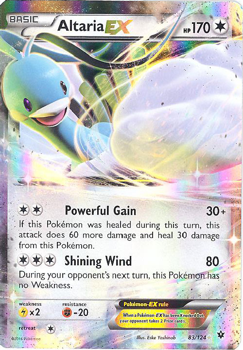 Pokemon Card - XY: Fates Collide 83/124 - ALTARIA EX (holo-foil)