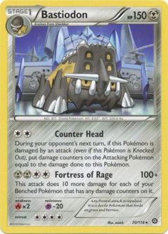 Pokemon Card - XY: Steam Siege 70/114 - BASTIODON (rare)