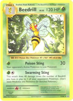 Pokemon Card - XY: Evolutions 7/108 - BEEDRILL (rare)