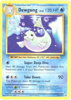 Pokemon Card - XY: Evolutions 29/108 - DEWGONG (rare)