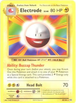 Pokemon Card - XY: Evolutions 40/108 - ELECTRODE (rare)