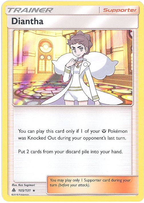 Pokemon Card - Sun & Moon Forbidden Light 105/131 - DIANTHA (holo