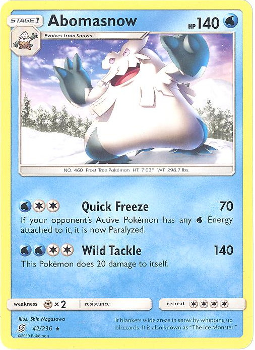 mega abomasnow card