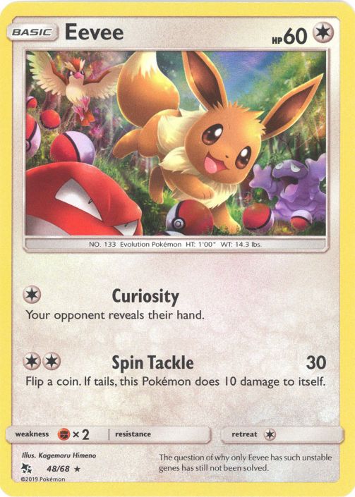 Carta de Jogo: Eevee (Pokémon TCG(Heartgold Soulcsilver Undaunted