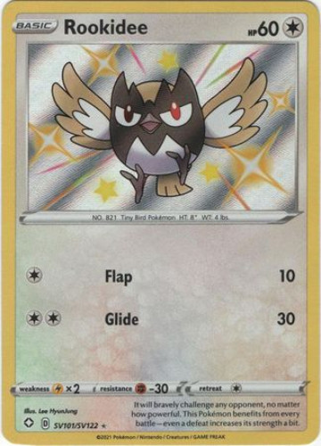 Pokemon Card - Shining Fates SV101/SV122 - ROOKIDEE (shiny holo rare)