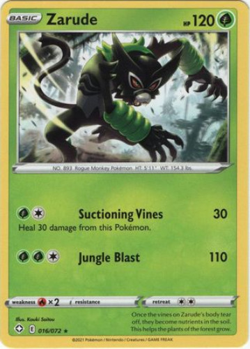 Pokemon Card - Shining Fates 016/072 - ZARUDE (rare): BBToyStore.com ...