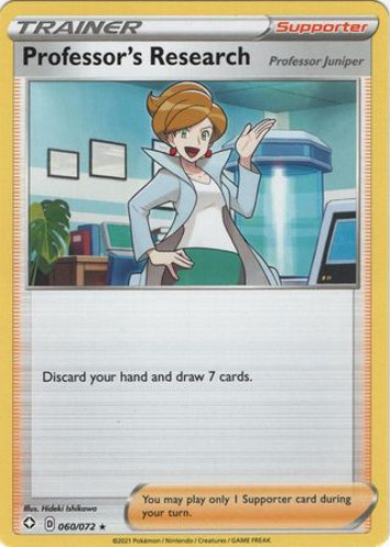 Pokemon Card - Shining Fates 060/072 - PROFESSOR'S RESEARCH (rare ...