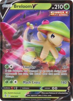 Pokemon Card - S&S: Fusion Strike 006/264 - BRELOOM V (holo-foil)