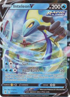 Pokemon Card - S&S: Fusion Strike 078/264 - INTELEON V (holo-foil)