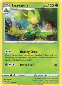 Pokemon Card - S&S: Fusion Strike 011/264 - LEAVANNY (rare)