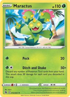 Pokemon Card - S&S: Fusion Strike 012/264 - MARACTUS (rare)