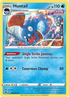 Pokemon Card - S&S: Fusion Strike 066/264 - HUNTAIL (rare)