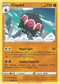 Pokemon Card - S&S: Fusion Strike 145/264 - CLAYDOL (rare)