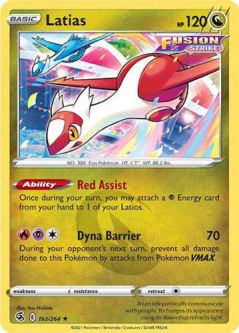 Pokemon Card - S&S: Fusion Strike 193/264 - LATIAS (rare)