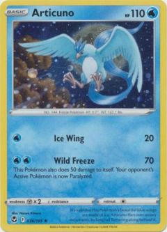 Pokemon Card - S&S: Silver Tempest 036/195 - ARTICUNO (ALTERNATE holo-foil promo)