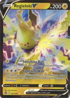 Pokemon Card - S&S: Silver Tempest 057/195 - REGIELEKI V (holo-foil)