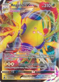 Pokemon Card - S&S: Silver Tempest 058/195 - REGIELEKI VMAX (holo-foil)