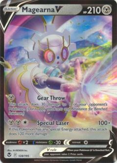 Pokemon Card - S&S: Silver Tempest 128/195 - MAGEARNA V (holo-foil)