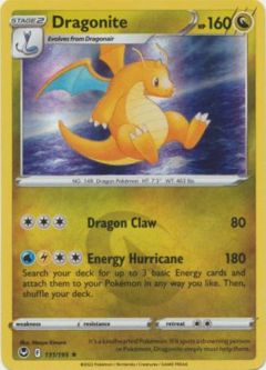 Pokemon Card - S&S: Silver Tempest 131/195 - DRAGONITE (holo-foil)