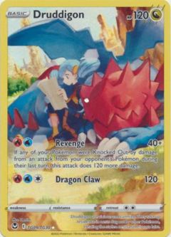 Pokemon Card - S&S: Silver Tempest TG09/TG30 - DRUDDIGON (holo-foil)