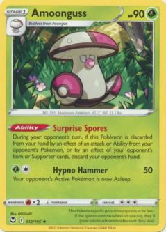 Pokemon Card - S&S: Silver Tempest 012/195 - AMOONGUSS (rare)