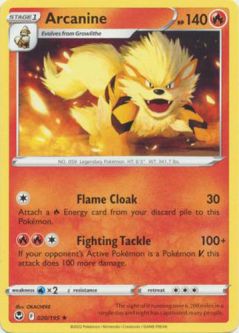 Pokemon Card - S&S: Silver Tempest 020/195 - ARCANINE (rare)