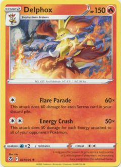 Pokemon Card - S&S: Silver Tempest 027/195 - DELPHOX (rare)