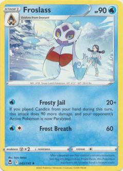 Pokemon Card - S&S: Silver Tempest 043/195 - FROSLASS (rare)