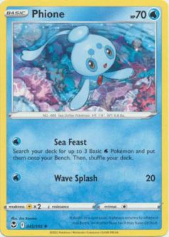 Pokemon Card - S&S: Silver Tempest 045/195 - PHIONE (rare)