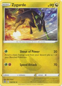 Pokemon Card - S&S: Silver Tempest 134/195 - ZYGARDE (rare)