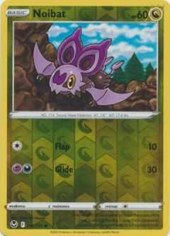 Pokemon Card - S&S: Silver Tempest 132/195 - NOIBAT (reverse holo)