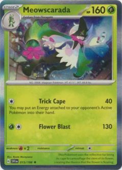 Pokemon Card - Scarlet & Violet 015/198 - MEOWSCARADA (holo-foil)