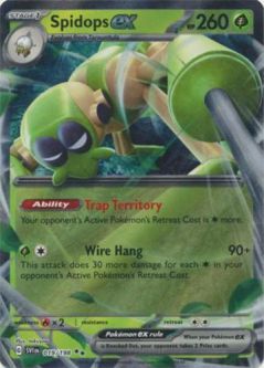 Pokemon Card - Scarlet & Violet 019/198 - SPIDOPS EX (holo-foil)