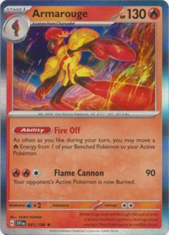 Pokemon Card - Scarlet & Violet 041/198 - ARMAROUGE (holo-foil)